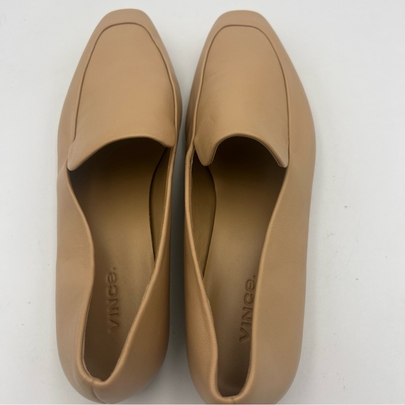VINCE Brette Loafer ALL Leather Tan Women’s Size EU 38.5 US 8.5 Comfort NEW - Picture 9 of 16